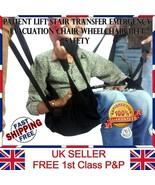 Patient Elderly Mobility Lift Transfer Chair Sling Moving Stair Car Whee... - $619.24 MXN