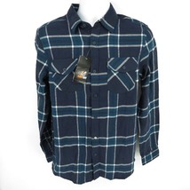 Amplify Men&#39;s Button Up Blue Plaid Shirt Large NWT $38 - £10.09 GBP