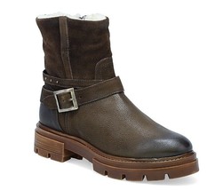 Miz Mooz Bonney Platform Side Zip Ankle Boots Chocolate 37EU / 7 Us New # T-18 - £69.72 GBP