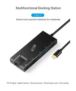 Type-C USB-C Multifunctional Multi-function Docking Station OTN-9180 - $844.21 MXN