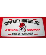 Vintage UNIVERSITY MOTORS Athens Georgia BULLDOGS Metal License Plate FORD - £31.13 GBP