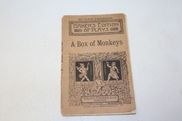 Antique 1890 &quot;A Box of Monkeys&quot; Playbill Walter H. Baker &amp; Co., Boston, MA READ - £11.44 GBP