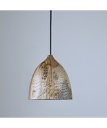 Handmade Oak Dome Pendant Light, Japandi Scandinavian Style Lamp, Kitche... - $195.00