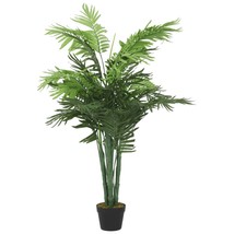 Artificial Palm Tree 28 Leaves 120 cm Green - £41.85 GBP