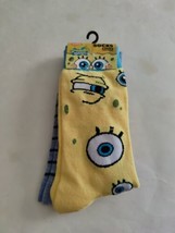 SpongeBob Squarepants Socks Mens 6-12 Nickelodeon Womens 5-13 Crew Lengt... - $12.99