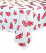 Watermelon Indoor Outdoor Tablecloth Beach Summer House 70&quot; Round Easy Care - £26.52 GBP