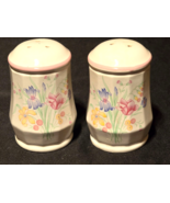 Vintage Wildflowers Salt &amp; Pepper Shaker Set - Farmhouse Country Paneled - €9,42 EUR