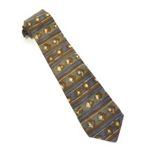 Barry Wells Wonder Crepe Geometric Design Neck Ties 100% Silk  - $14.82