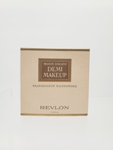 NIB Vintage Revlon Moon Drops Translucent Powder W/Puff 1.5 oz 50s 60s 70s - $799.16 MXN
