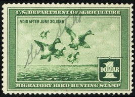 RW4, Used $1 VF Duck Stamp * Stuart Katz - £35.24 GBP