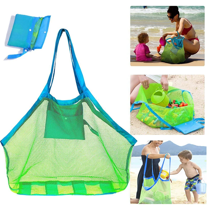 Children Sand Away Protable Mesh Bag Kids Bath Toys Storage Bags Swimming Large - £10.06 GBP+