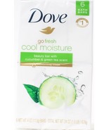 Dove Go Fresh Cool Moisture 6 Beauty Bars Cucumber Green Tea Scent 1.5 LB - $27.22 CAD