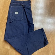 Mens Wrangler Original Blue Denim Carpenter Pants SIZE 42x30 - $15.84
