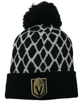 Vegas Golden Knights NHL Cultured Netminder Knit Beanie Pom Winter Hat by adidas - £17.14 GBP