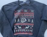 Eastern Nazerene College Ugly Christmas Sweater Sweatshirt Size Small Gray - $22.30