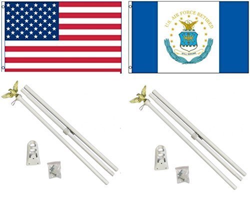 USA Air Force Retired Flagge – 3 Ft X 5 Ft (ca. 90 X 150 Cm), Mit Ösen