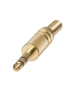 Stereo Plug with Spring 6.5mm - Gold - £12.66 GBP