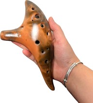 Ruoswte Ocarina, 12 Hole Alto C, Professional Playing Instrument, Wind, Orange - $28.98