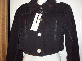 1990&#39;s Short Black Women&#39;s Large size JACKET with EAGLE on Back - New wi... - $27.00