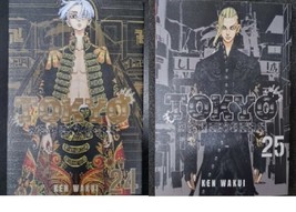 Tokyo Revengers Manga Comic Vol. 24 &amp; 25 (ENGLISH) Ken Wakui- FAST SHIPPING - $49.90