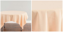 70 in. Square Polyester Tablecloths Wedding &amp; Event - Peach - P01 - $35.27