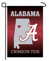 Alabama Crimson Tide 12&quot; x 18&quot; Premium Home State Garden Flag - £11.75 GBP