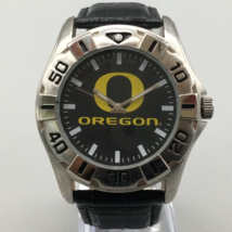 University of Oregon Watch Men 42mm Silver Tone Leather Game Time New Ba... - $29.69