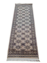 7 ft Cream runners for wood stairs 2&#39; 6&#39;&#39; x 6&#39; 8&#39;&#39; Authentic Handmade Jaldar Rug - £333.64 GBP