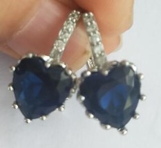 Heart crystal gold color stud earrings fashion cz rhinestone jewelry earrings for women thumb200