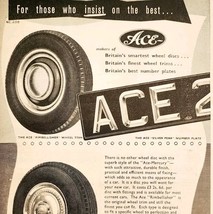 1957 Cornercroft Ace 2 Tires Import Advertisement Autocar Automobilia DWPP2 - $15.00