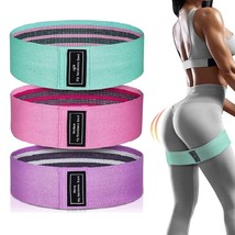 Booty Bands, Exercise Workout Bands, 3 Levels Resistance Bands For Leg - £25.16 GBP