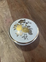 Vintage Japanese Porcelain Round Chockin Box 1.75” Tall 4.5” Diameter - £13.06 GBP