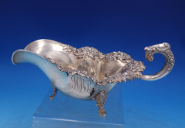 Theodore Starr Sterling Silver Gravy Boat #2510 Footed Applied Flowers (#6933) - £425.28 GBP