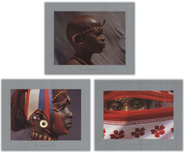 Bundle- 3 Assorted Portraits of Kenya mini Posters - £30.86 GBP
