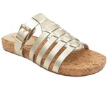 Isaac Mizrahi Live Women Fisherman Slide Sandals Jumper Size US 8M Gold ... - $21.78