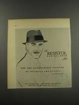 1956 Resistol One-Hundred Hat Ad - For the incomparable pleasure of wearing - £14.78 GBP