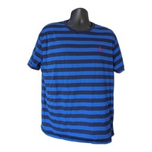 Polo Ralph Lauren T Shirt Tee Classic Fit Black Blue Striped T-Shirt Men&#39;s Large - £10.98 GBP