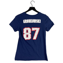 Gronk #87 Majestic Pats Blue T-shirt Womens Juniors Football - £10.34 GBP