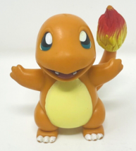 Vintage 1998 Pokemon Charmander Plastic Toy Figure 4&quot; Nintendo - £11.76 GBP
