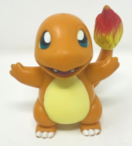 Vintage 1998 Pokemon Charmander Plastic Toy Figure 4&quot; Nintendo - £11.87 GBP