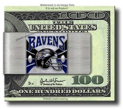 BALTIMORE RAVENS STAINLESS STEEL HELMET MONEY CLIP FOOTBALL HOT! - FREE SHIP #F' - $20.76