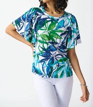 Joseph Ribkoff silky knit tropical print top in VANILLA/MULTI - £59.77 GBP