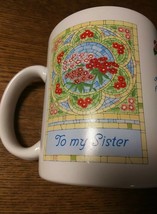&quot;To My Sister&quot; Mother&#39;s Mom&#39;s Day Wishes Colorful Gift Floral Coffee Tea... - $9.46