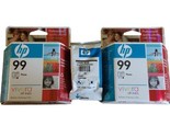 LOT of 3 - NEW OEM GENUINE - HP 99 HP 100 Photo Ink Cartridge Deskjet Ph... - $14.95