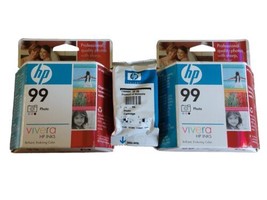 LOT of 3 - NEW OEM GENUINE - HP 99 HP 100 Photo Ink Cartridge Deskjet Ph... - $14.95