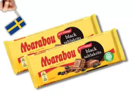 2 Bars of Marabou Black salt Milk Chocolate 100g (3,52 Oz) Swedish mjölk... - $14.18