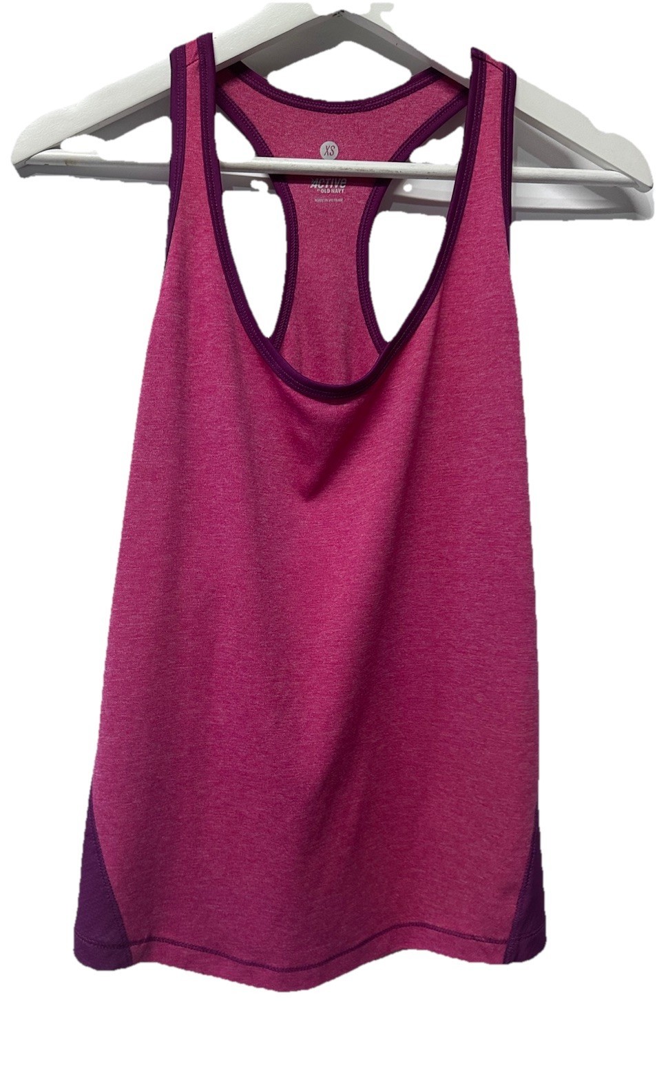 Old Navy Active Women’s Activewear Athletic Tank Pink Colorblock XS - $7.89