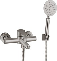 Brushed Nickel Bathtub Faucet Wall Mount Only, Sus304 Stainless Steel, Bathroom - £67.26 GBP