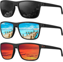 Mens Polarized Sunglasses Lightweight UV Protection Driving Fishing Golf - £20.15 GBP