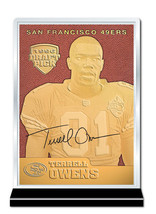 1996 Nfl Terrell Owens Sf 49ers Draft Pick Feel The Game 23K Gold Rookie Card - £9.95 GBP